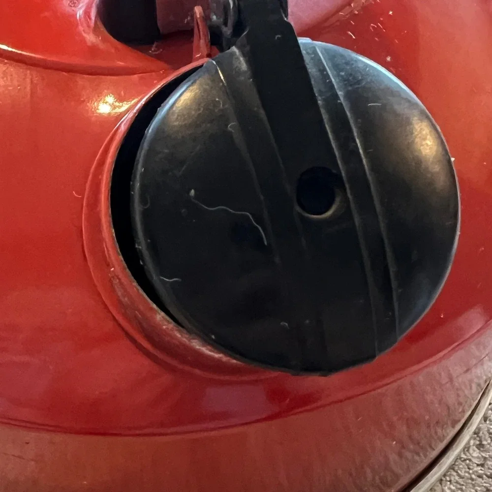 Vintage Revere Ware Red Enamel Whistling Tea Kettle Aluminum 2.3 Qt Made in USA